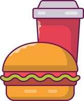 fast food vector illustration on a background.Premium quality symbols.vector icons for concept and graphic design.