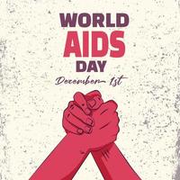 World AIDS Day Social media Background Illustration vector