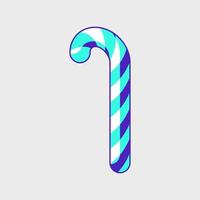 Candy cane isometric vector icon illustration