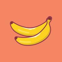 ilustración vectorial de plátano en un fondo. símbolos de calidad premium. iconos vectoriales para concepto y diseño gráfico. vector