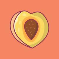 peach vector illustration on a background.Premium quality symbols.vector icons for concept and graphic design.