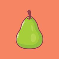 pear vector illustration on a background.Premium quality symbols.vector icons for concept and graphic design.