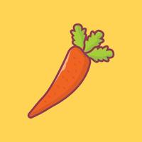carrot vector illustration on a background.Premium quality symbols.vector icons for concept and graphic design.