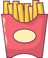 fries vector illustration on a background.Premium quality symbols.vector icons for concept and graphic design.