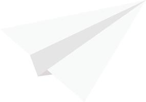 ilustración de vector de avión de papel sobre un fondo. símbolos de calidad premium. iconos vectoriales para concepto y diseño gráfico.