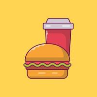 fast food vector illustration on a background.Premium quality symbols.vector icons for concept and graphic design.