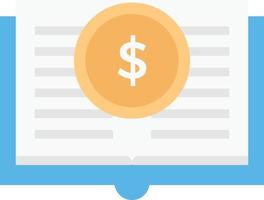 ilustración de vector de dinero de educación sobre un fondo. símbolos de calidad premium. iconos vectoriales para concepto y diseño gráfico.