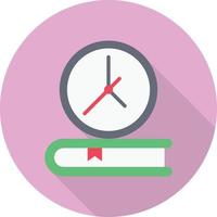 estudiar la ilustración del vector de tiempo en un fondo. símbolos de calidad premium. iconos vectoriales para el concepto y el diseño gráfico.