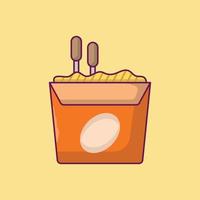 snack pack ilustración vectorial sobre un fondo.símbolos de calidad premium.iconos vectoriales para concepto y diseño gráfico. vector