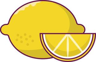 lemon vector illustration on a background.Premium quality symbols.vector icons for concept and graphic design.