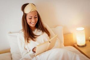 Reading In Bed photo