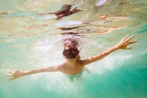 Little  Girl Snorkeling photo