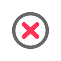 red cross icon for things that should not be done or forbidden png