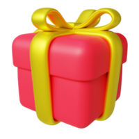 3d gift box birthday present png