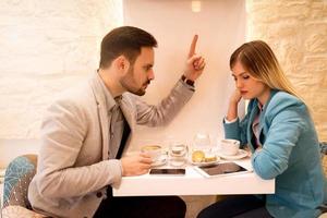 Businesspeople In A Cafe photo