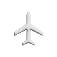 Airplane icon 3d design for application and website presentation png