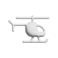 helicopte icon 3d design for application and website presentation png