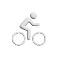 cycling icon 3d design for application and website presentation png