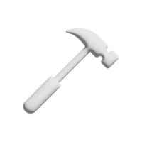 Hammer-Symbol 3D-Design für Anwendungs- und Website-Präsentation png