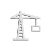 crane icon 3d design for application and website presentation png