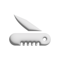 penknife icon 3d design for application and website presentation png