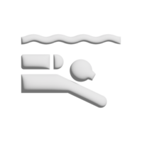 icône de plongée conception 3d pour la présentation de l'application et du site Web png