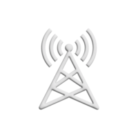 Wifi-Symbol 3D-Design für Anwendungs- und Website-Präsentation png