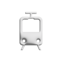 train icon 3d design for application and website presentation png