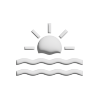 zonsondergang icoon 3d ontwerp voor toepassing en website presentatie png