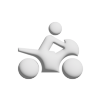 design 3d de ícone de motocicleta para apresentação de aplicativos e sites png