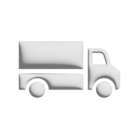 LKW-Symbol 3D-Design für Anwendungs- und Website-Präsentation png