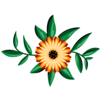 illustration de bouquet de tournesol png