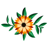 illustration de bouquet de tournesol png