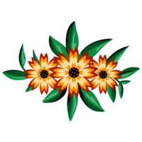 zonnebloem boeket illustratie png