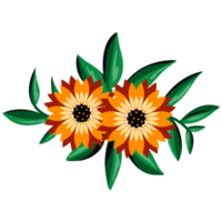 zonnebloem boeket illustratie png