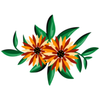 girasole mazzo illustrazione png