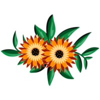 girasole mazzo illustrazione png