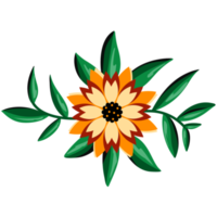 ilustración de ramo de girasol png