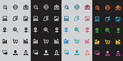 Business icons set