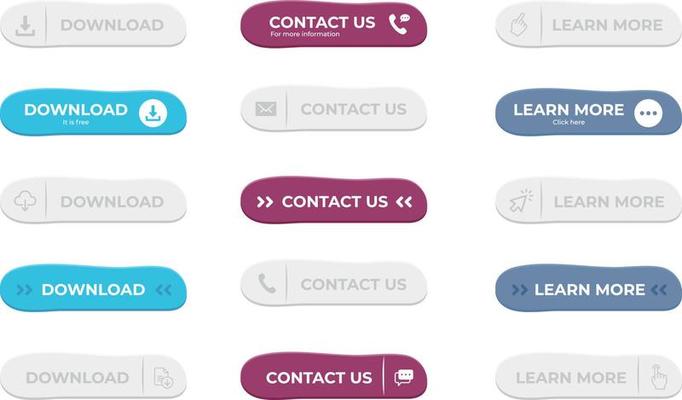 buttons vector design