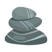 spa pile rocks vector