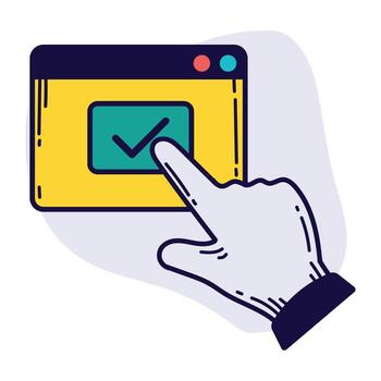 plantilla de página web de indexación manual vector