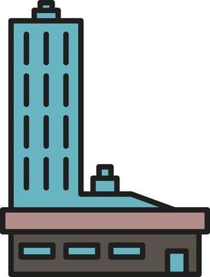 Building outline color icon