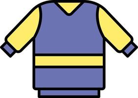 Sweater color icon vector