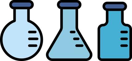 test tubes color icon vector