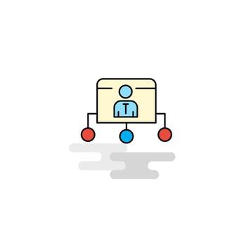 Flat Network Icon Vector