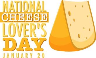 National cheese lovers day icon vector