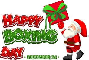 Happy Boxing Day banner design vector