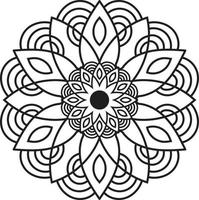 kids and adults refreshment coloring mandala page vector