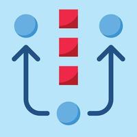 strategy flow working promotion way - flat icon vector